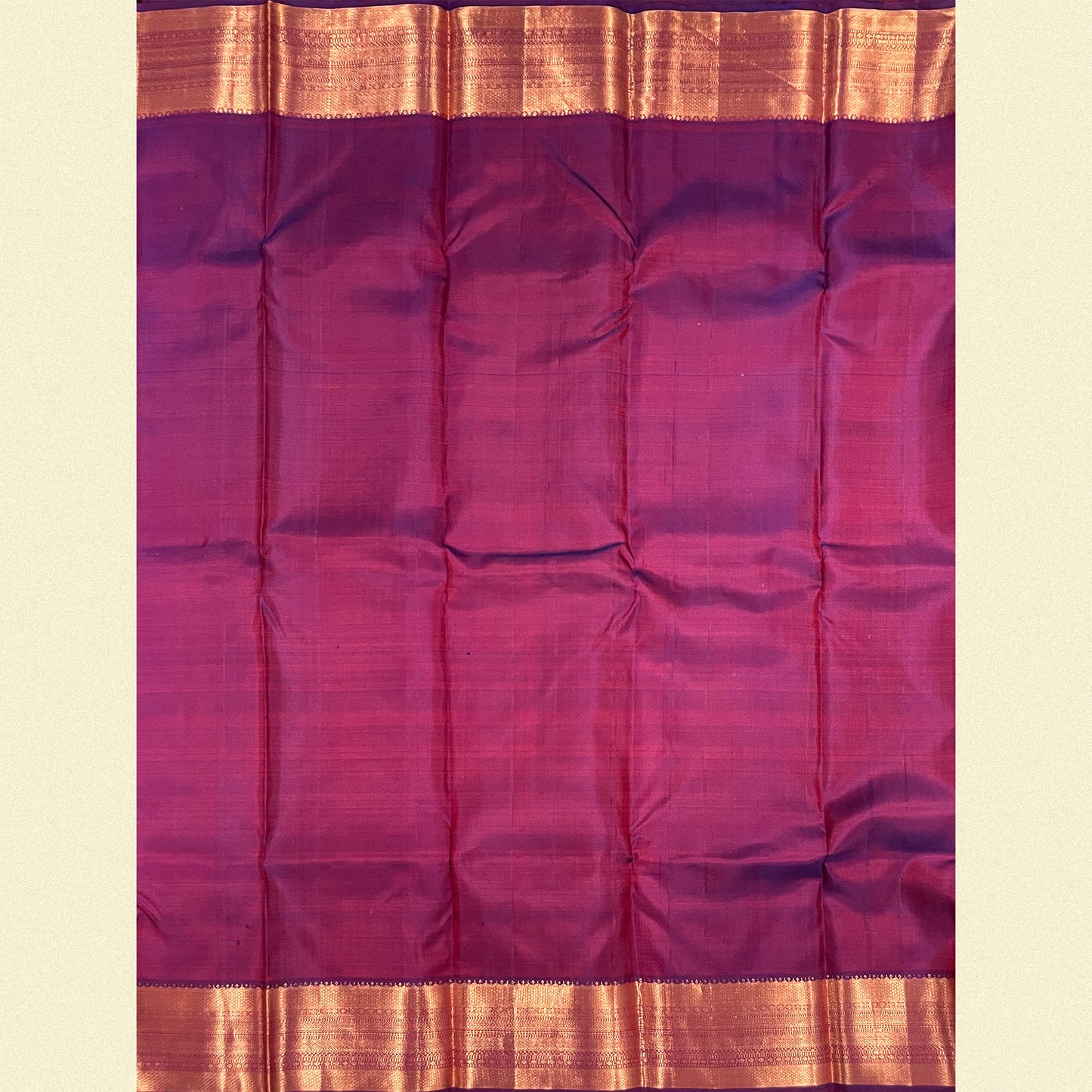 Bright Orange Kanjivaram Silk Saree