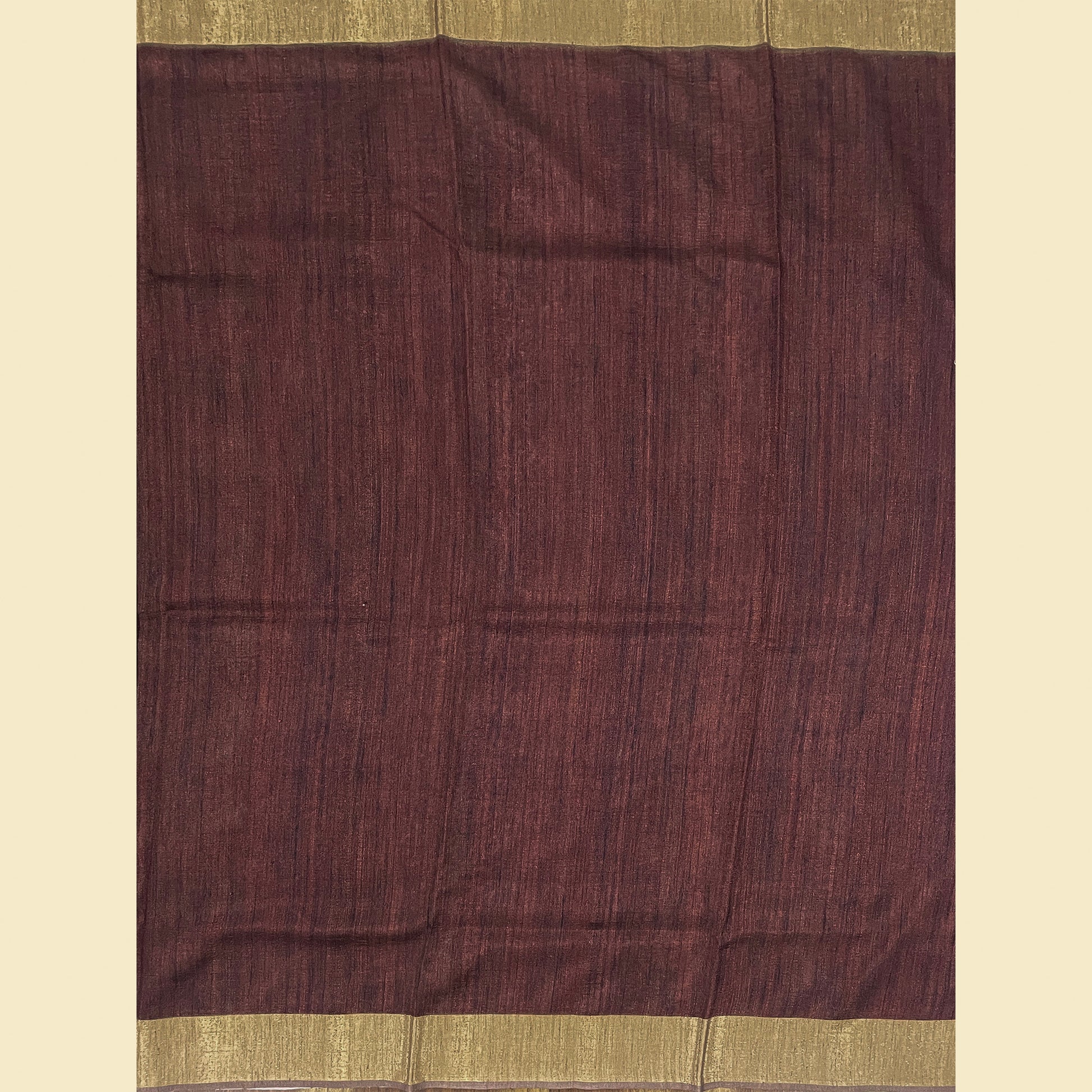 Chanderi Silk Saree With Maroon Blouse