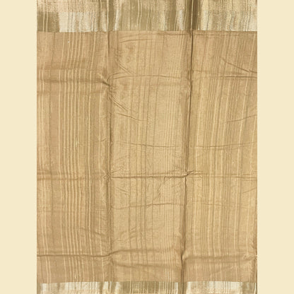 Mustard Yellow Semi Tussar Silk Saree