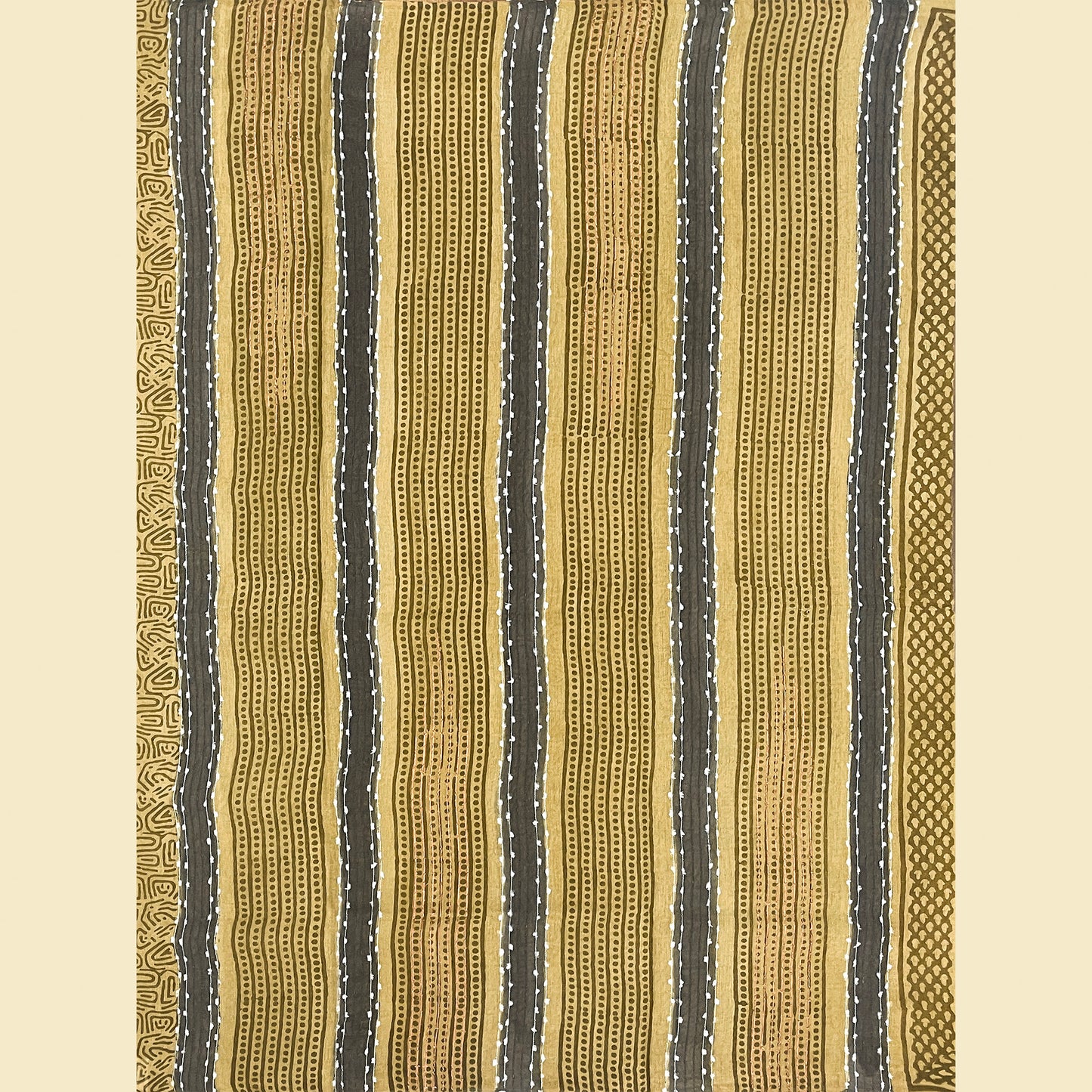 Antique Olive Semi Tussar Silk Saree