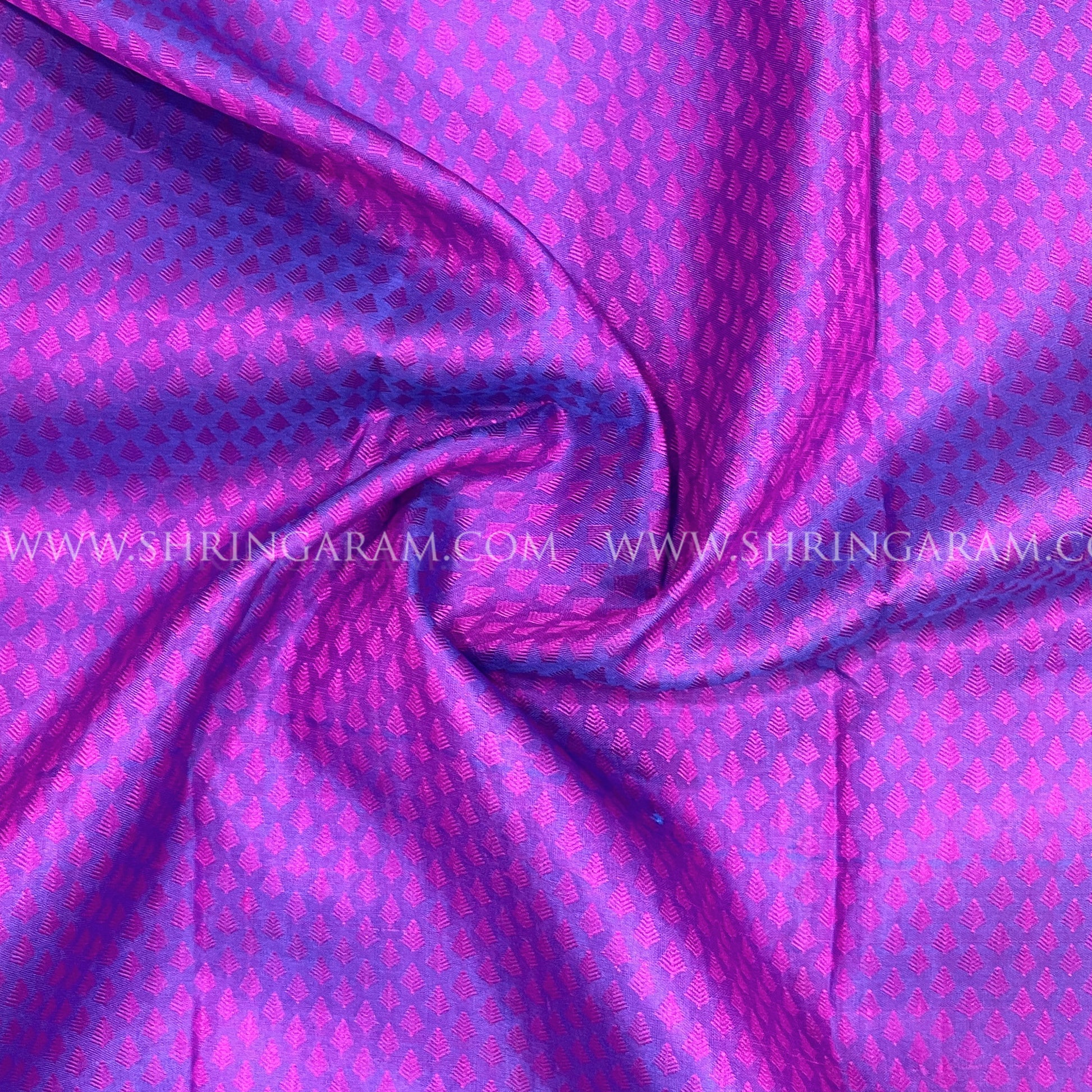 Violet Pink Kanjivaram Silk Saree