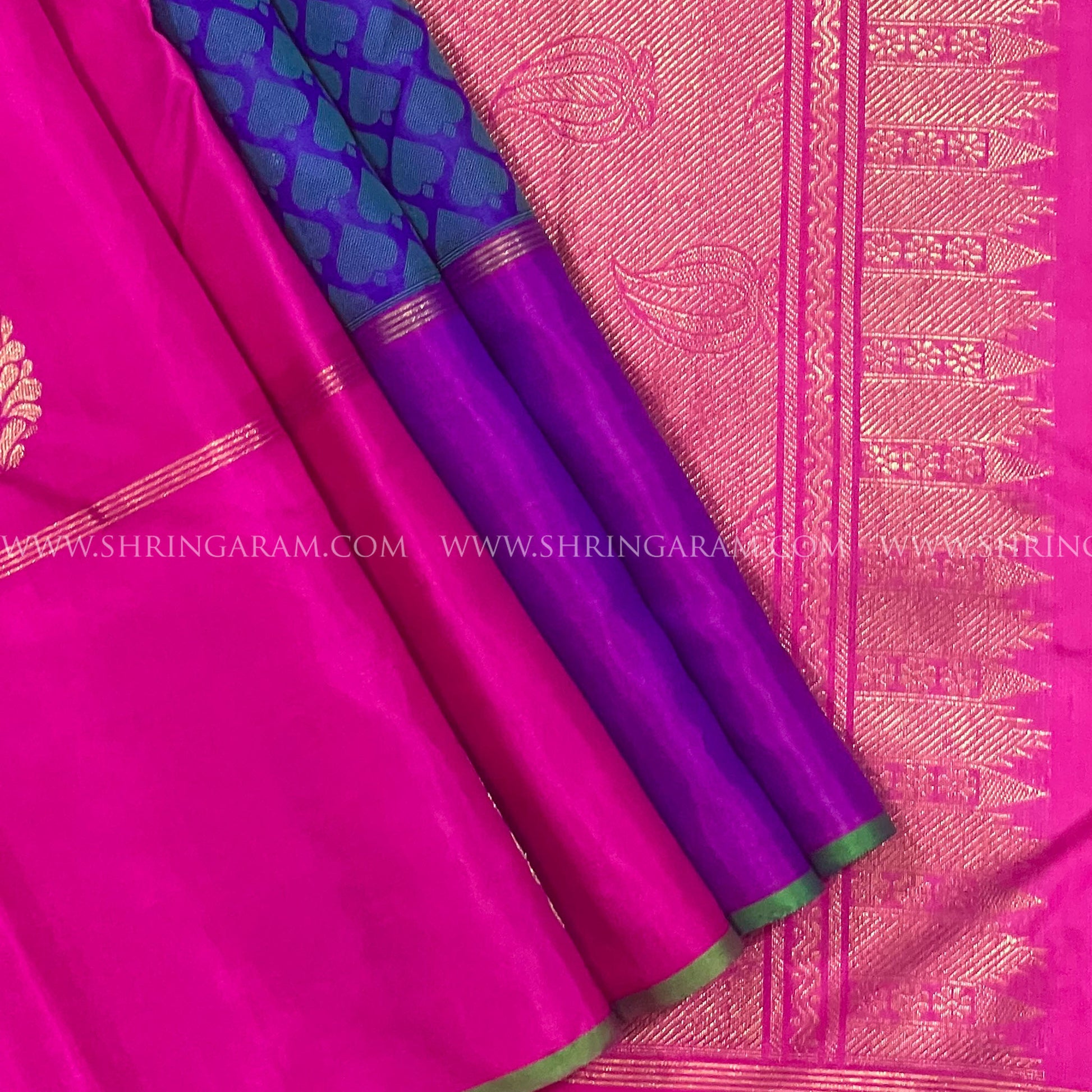 Partly Pallu Kanchivaram Silk Saree