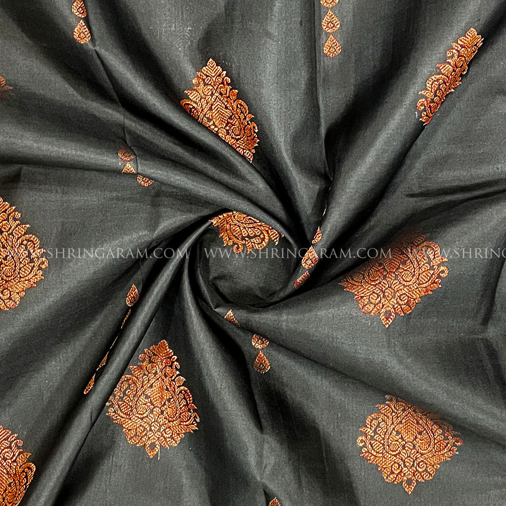 Black Kanchivaram Silk Saree
