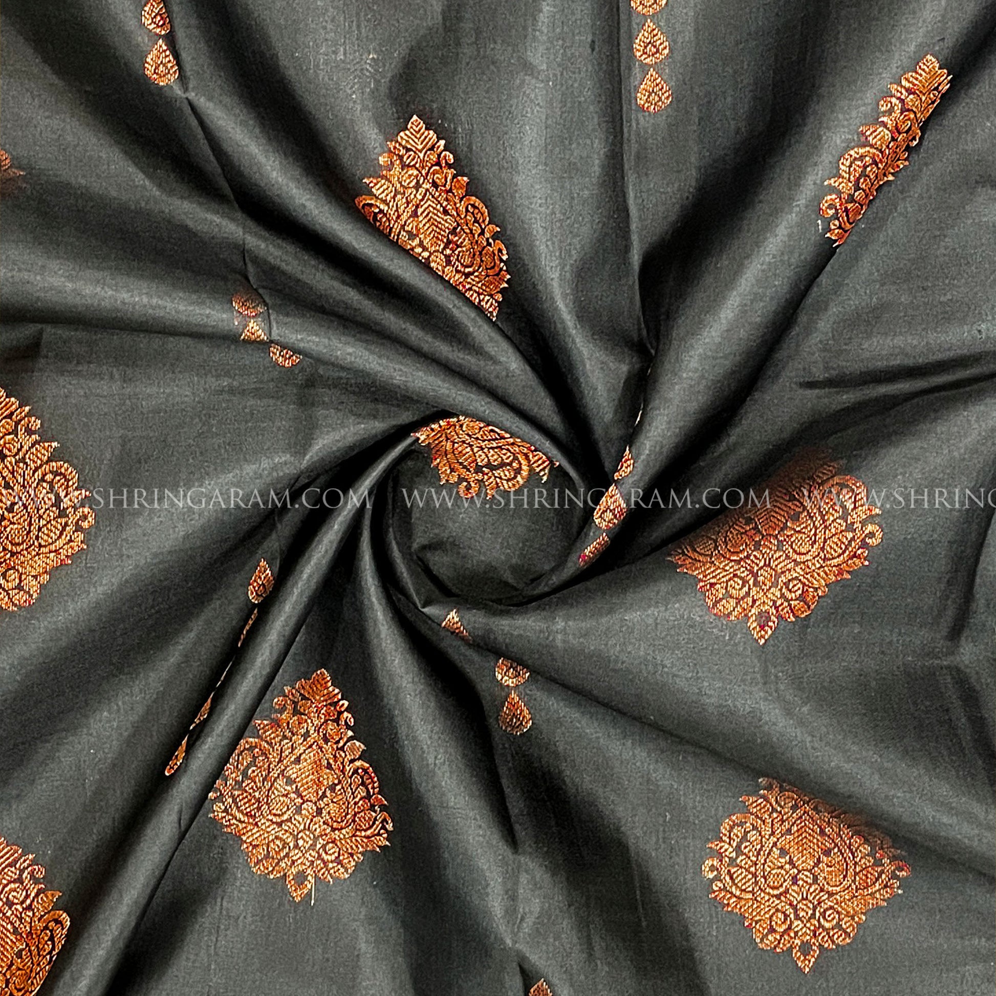 Black Kanchivaram Silk Saree
