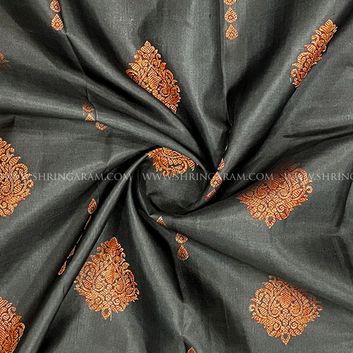 Black Kanchivaram Silk Saree