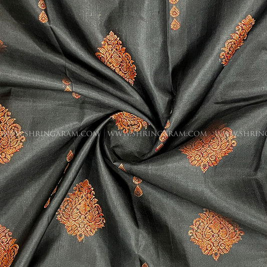 Black Kanchivaram Silk Saree